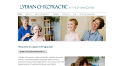 Desktop Screenshot of lydianchiropractic.com