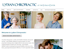 Tablet Screenshot of lydianchiropractic.com